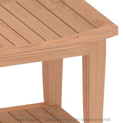 Помощна маса за баня 50x35x45 см тиково дърво масив