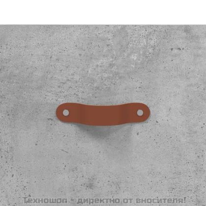 Висок шкаф, бетонно сив, 69,5x34x180 см, инженерно дърво