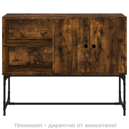 Бюфет опушен дъб 100x40x79,5 см инженерно дърво