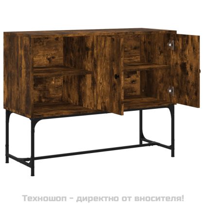 Бюфет опушен дъб 100x40x79,5 см инженерно дърво