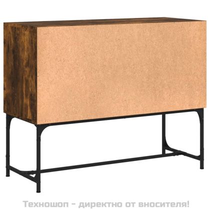 Бюфет опушен дъб 100x40x79,5 см инженерно дърво