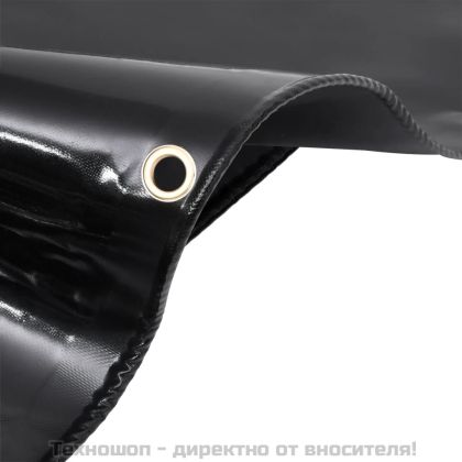 Брезент, 650 г/м², 3,5x2,5 м, черен