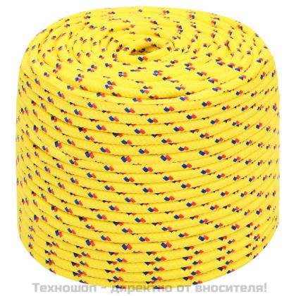 Въже за лодка жълто 6 мм 100 м полипропилен