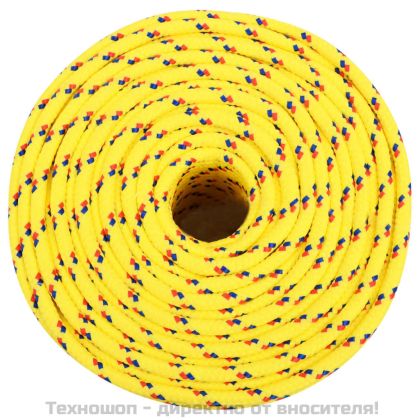 Въже за лодка жълто 6 мм 100 м полипропилен