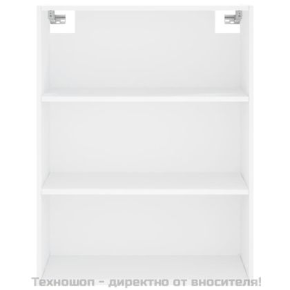 Висок шкаф, бял, 69,5x34x180 см, инженерно дърво