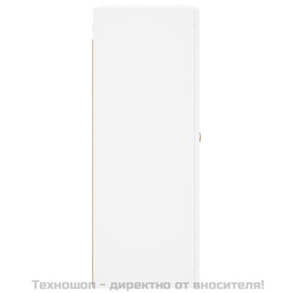 Стенни шкафове, 2 бр, бели, инженерно дърво