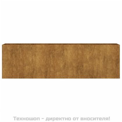Градинска повдигната леха 280x40x80 см кортенова стомана