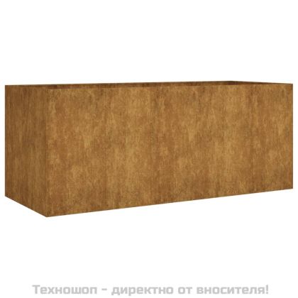 Градинска повдигната леха 200x80x80 см кортенова стомана