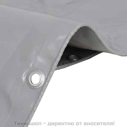 Брезентово платнище, 650 гр/м², 1,5x6 м, сиво