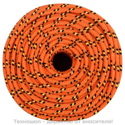 Въже за лодка оранжево 8 мм 250 м полипропилен