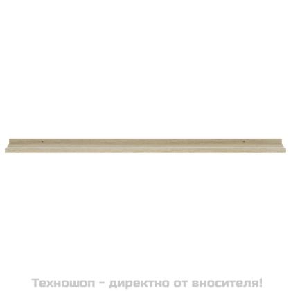Стенни рафтове, 2 бр, бяло и сонома дъб, 115x9x3 см