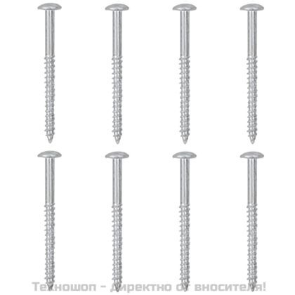 Стенни рафтове, 4 бр, бяло и сонома дъб, 115x9x3 см