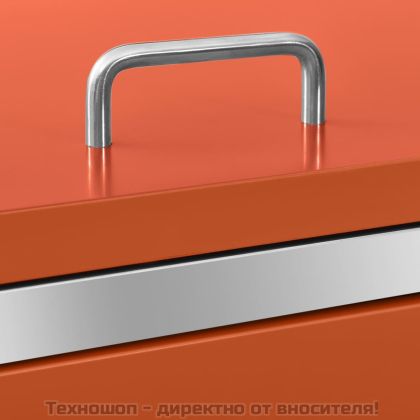 Двоен навес за кофа за смет 138x77,5x112,5 см инокс