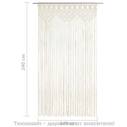 Завеса макраме, 140x240 см, памук