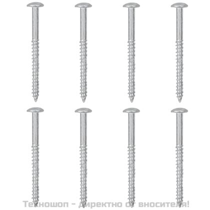 Стенни рафтове, 4 бр, бяло и сонома дъб, 60x9x3 см
