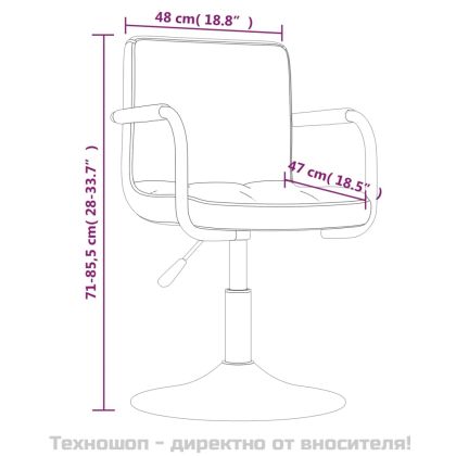Въртящи трапезни столове, 2 бр, черни, кадифе