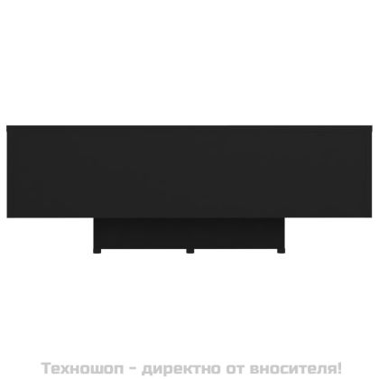 Маса за кафе, черна, 85x55x31 см, инженерно дърво