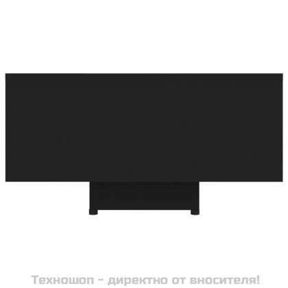 Маса за кафе, черна, 85x55x31 см, инженерно дърво