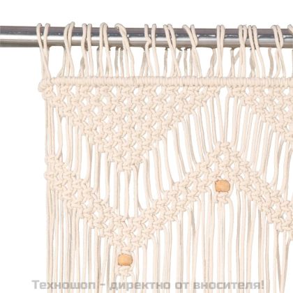 Завеса макраме, 140x240 см, памук
