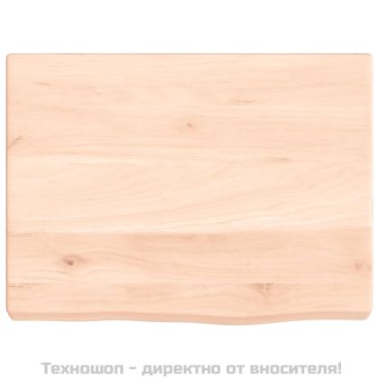 Стенен рафт, 40x30x(2-4) см, необработен масивен дъб