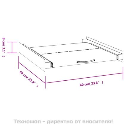 Кит за свързване на пералня със сушилня с издърпващ се рафт