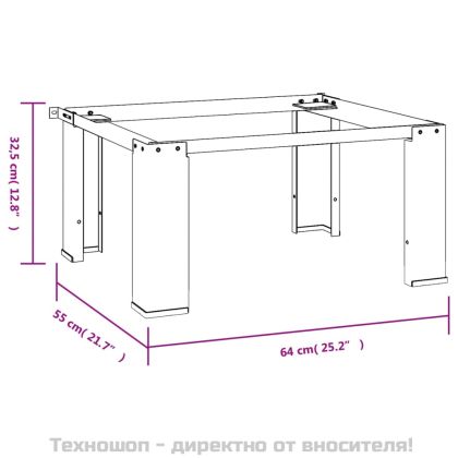Стойка за пералня, бяла