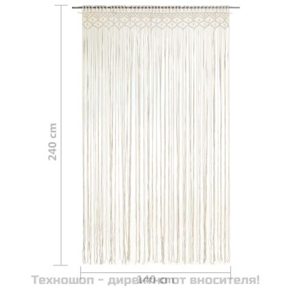 Завеса макраме, 140x240 см, памук
