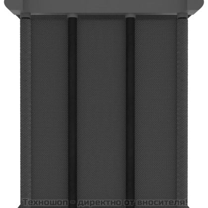 Рафт с 12 кубични отделения, сив, 103x30x141 см, плат