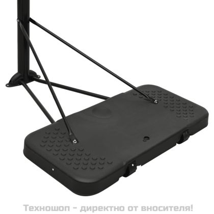 Баскетболна стойка, прозрачна, 256-361 см, поликарбонат