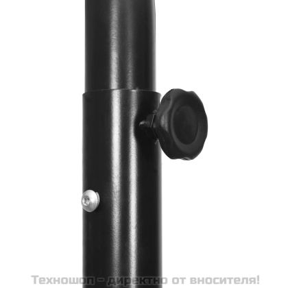 Баскетболна стойка, прозрачна, 256-361 см, поликарбонат