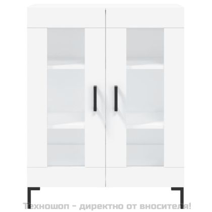 Висок шкаф, бял, 69,5x34x180 см, инженерно дърво