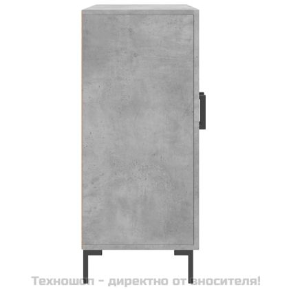 Сайдборд, бетонно сив, 90x34x80 см, инженерно дърво