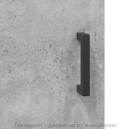 Сайдборд, бетонно сив, 90x34x80 см, инженерно дърво