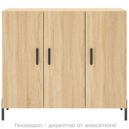 Сайдборд, дъб сонома, 90x34x80 см, инженерно дърво