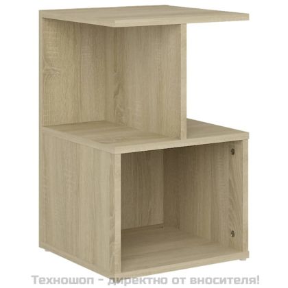 Нощно шкафче, дъб сонома, 35x35x55 см, инженерно дърво