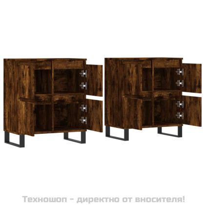 Сайдборди, 2 бр, опушен дъб, инженерно дърво