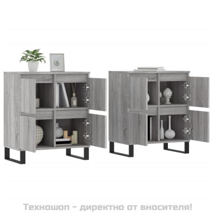 Сайдборди, 2 бр, сив сонома, инженерно дърво