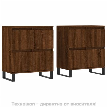 Сайдборди, 2 бр, Кафяв дъб, инженерно дърво