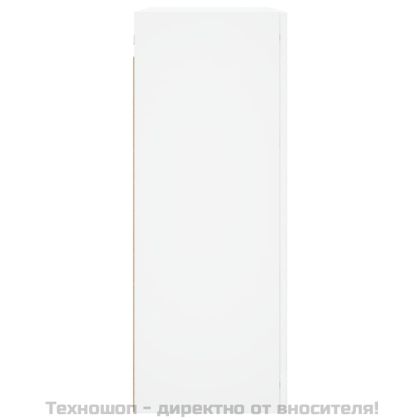 Стенни шкафове, 2 бр, бели, инженерно дърво