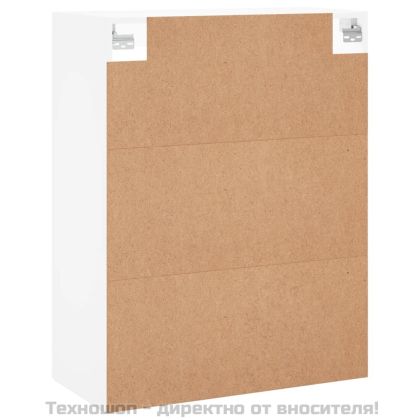 Стенни шкафове, 2 бр, бели, инженерно дърво