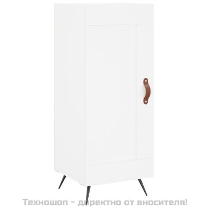 Висок шкаф, бял, 34,5x34x180 см, инженерно дърво