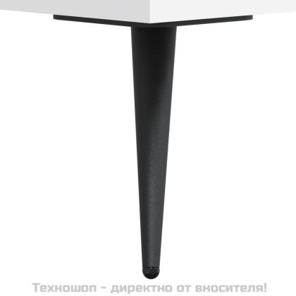 Висок шкаф, бял, 34,5x34x180 см, инженерно дърво