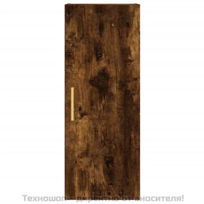 Висок шкаф, опушен дъб, 34,5x34x180 см, инженерно дърво