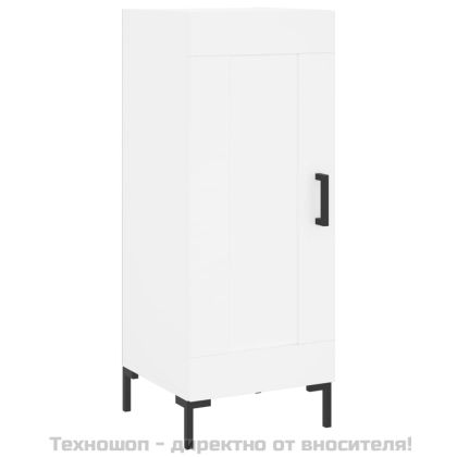 Висок шкаф, бял, 34,5x34x180 см, инженерно дърво