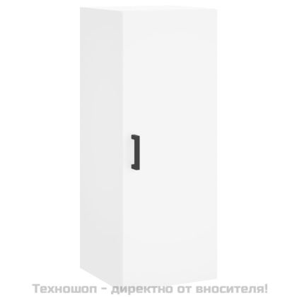 Висок шкаф, бял, 34,5x34x180 см, инженерно дърво