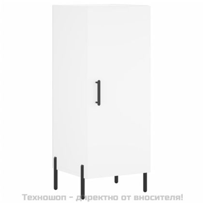 Висок шкаф, бял, 34,5x34x180 см, инженерно дърво