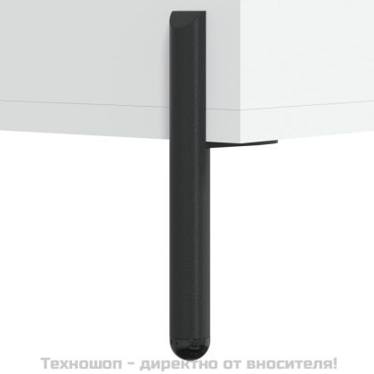 Висок шкаф, бял, 34,5x34x180 см, инженерно дърво