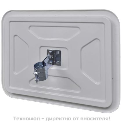 Изпъкнало пътно огледало, правоъгълно, 60х80 см, с рефлектори