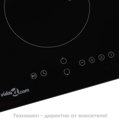 Индукционен плот с 2 котлона, сензорен контрол, 3500 W