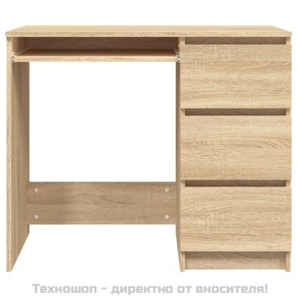 Бюро, дъб сонома, 90x45x76 см, инженерно дърво